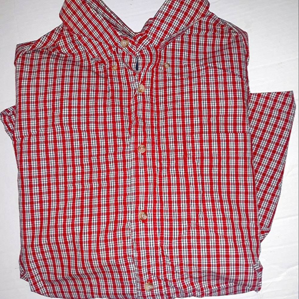 Nice Worn Once Mens Wrangler LS Button Dress Red L